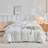 DONEUS Tufted Strip Duvet Cover Set Boho Textured Bedding Set-114645170-114491954