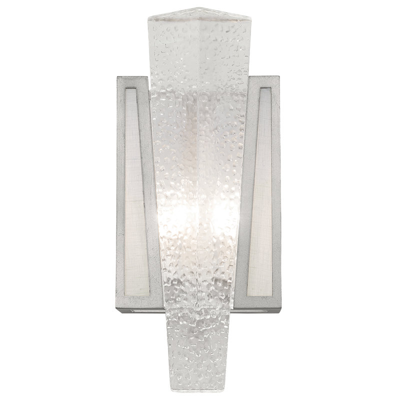 Crownstone Flush Mounted Sconce, Silver