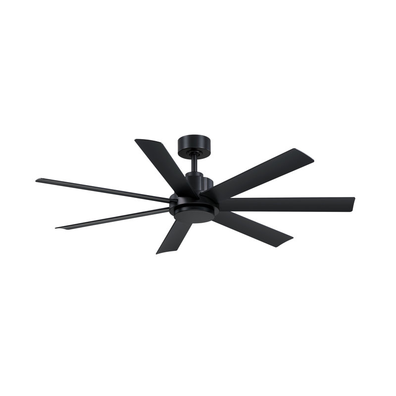 Pendry 56 inch Indoor/Outdoor Ceiling Fan - Black, Black, Black