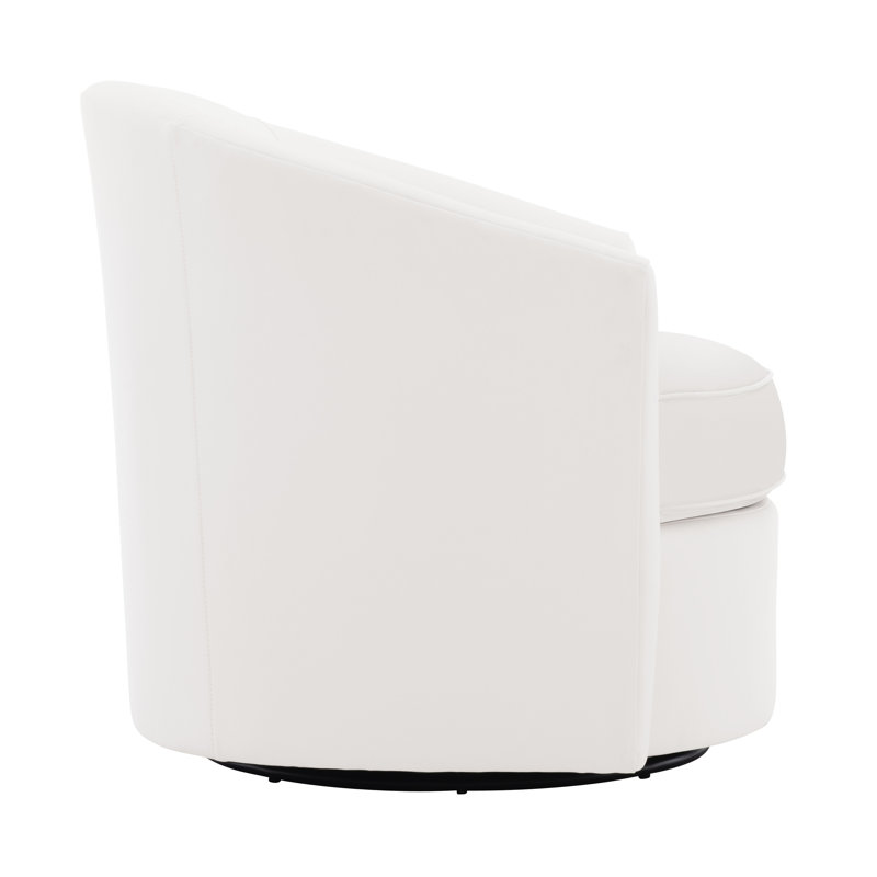 Aventura Outdoor Swivel Lounge Chair, White Linen 6016-000