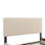 Lit plateforme tapissier simple en velours avec lit gigogne simple, beige-112511388-106492948
