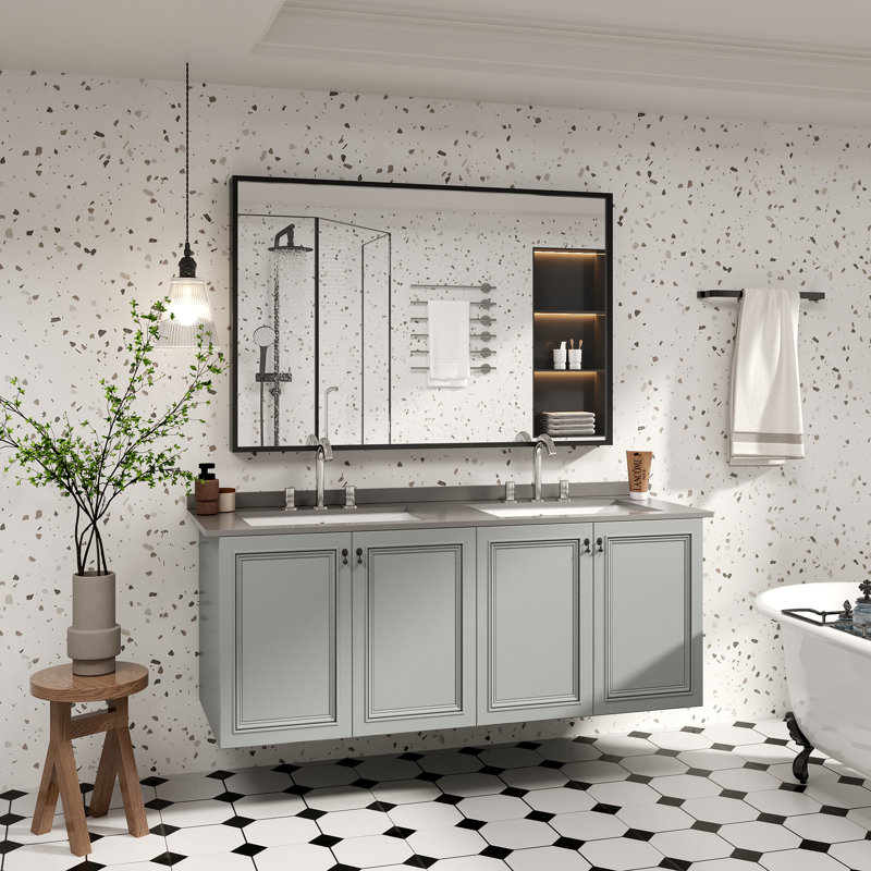 Miroir de salle de bain mural, 48 po x 32 po