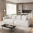 Aruba 4-Seater Modern Modular Cloud Plush Fabric Compression Sectional Sofa,No Assembly Required-5937779