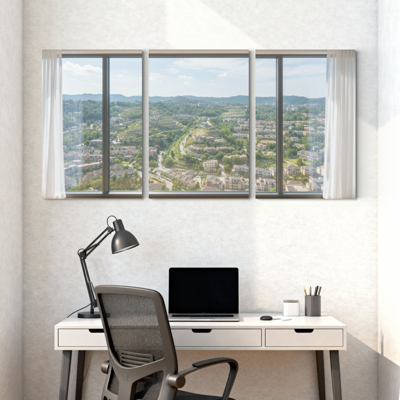 «Scenic & Cityscapes», ensemble de 3 impressions sur toile, H 36 po x l 72 po