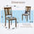 Elegant Wooden Dining Chairs Set of 4, Padded and Upholstered for Comfort, Perfect for Dining and Living Rooms.