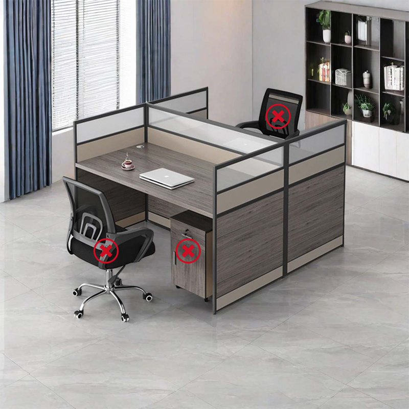 Miland Rectangle 2 Person 47.24'' L Training Table