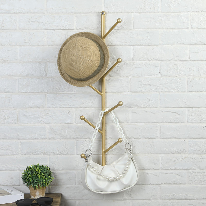 Davaney Iron Wall 8 - Hook Wall Mounted Coat Rack