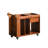 Modern Minimalist Caramel - Coloured Sofa Mobile Side Table