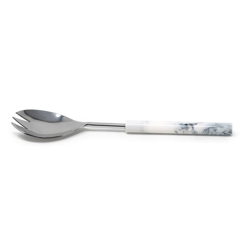 Cake/Salad Server Set With Marble Handle