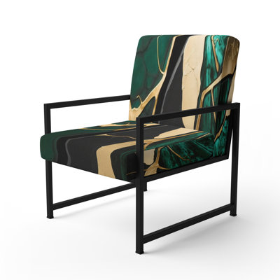 Fauteuil d'appoint rembourré en marbre Daelen
