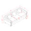 Canapé Chesterfield capitonné avec rangement-617976934