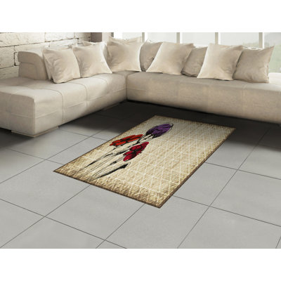 Odalys Floral Hand Woven Area Rug