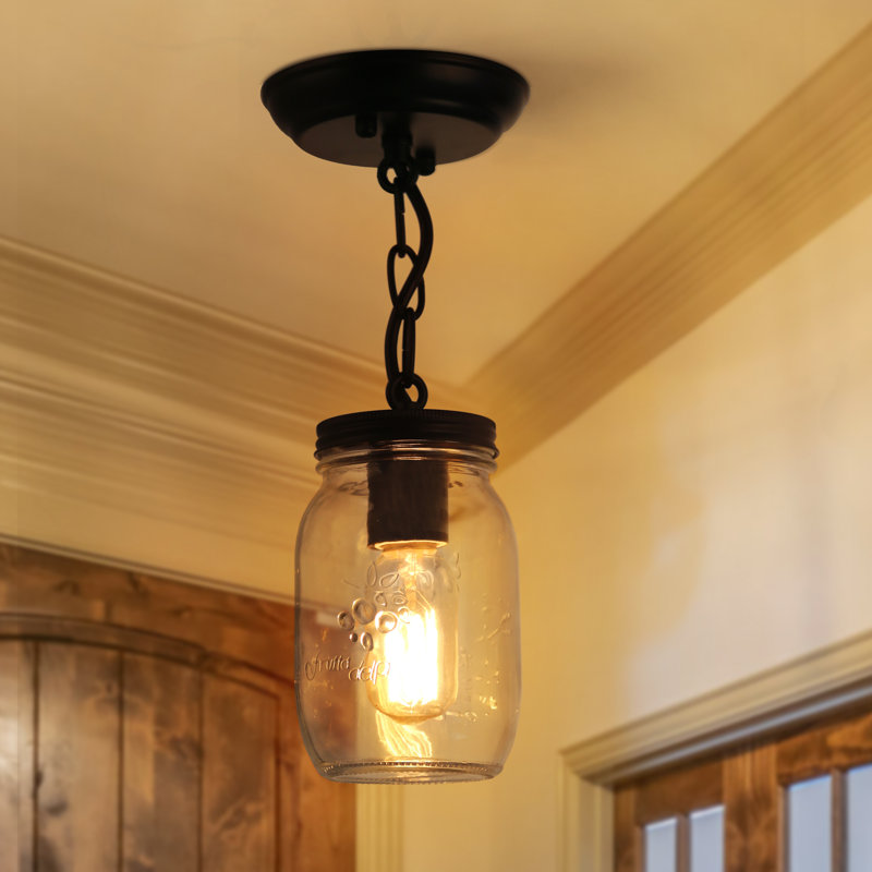 Carlile Glass Semi Flush Mount