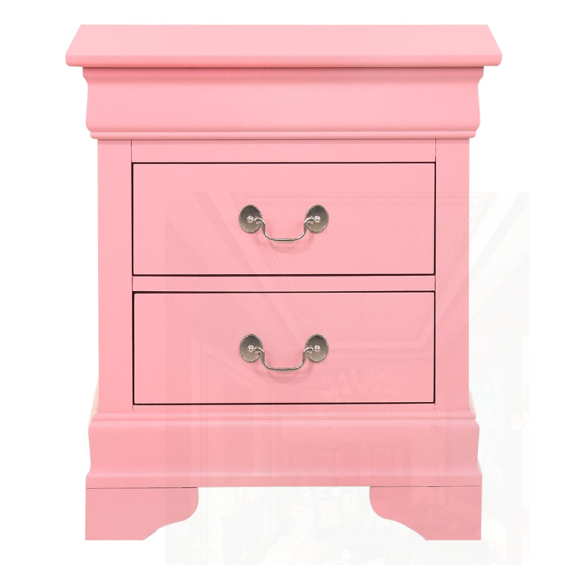 Table de chevet de charme, Rose