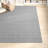 Handmade Braided Wool Light Gray Rug-332711073