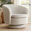 Fauteuil demi-tonneau pivotant rembourré (ensemble de 2)-1611013334
