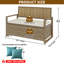 Banc de rangement extérieur en osier Anatolio-439795087