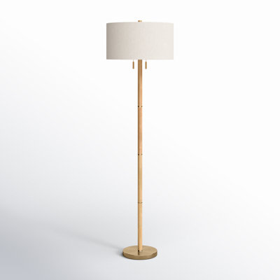 Geno 66.25'' Solid Wood Floor Lamp