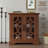 34.37" Cabinet 2 Clear Tempered Glass Doors Buffet-1503933691-1493673108