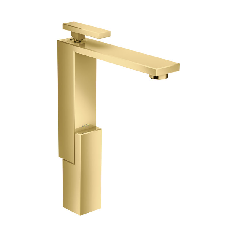 AXOR Edge Single-Hole Faucet 280, 1.2 GPM, Polished Gold Optic