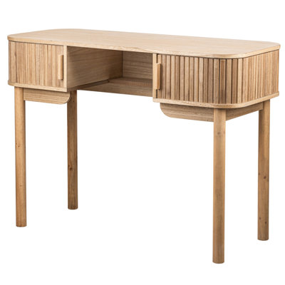 TOYAMA 2-Door Ash Wood Desk