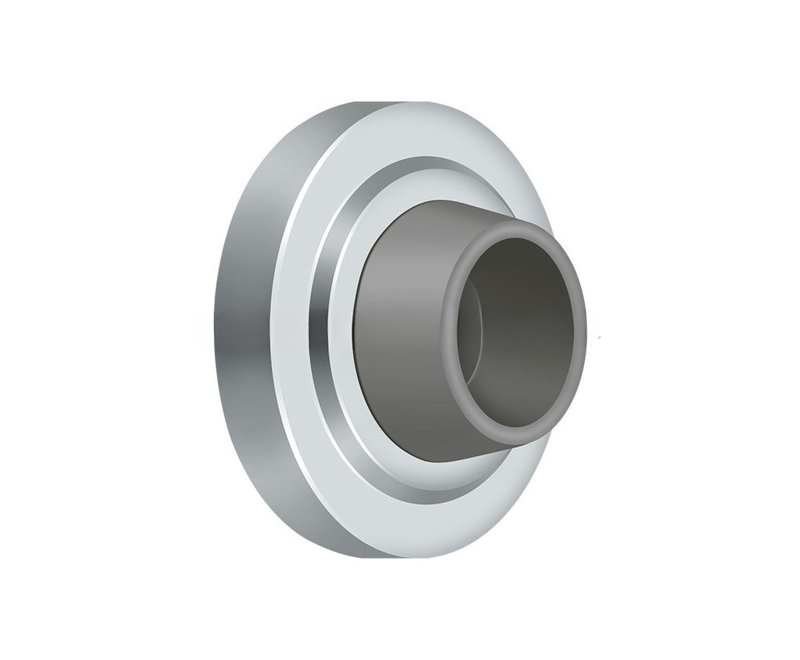 Door Stop, Polished Chrome