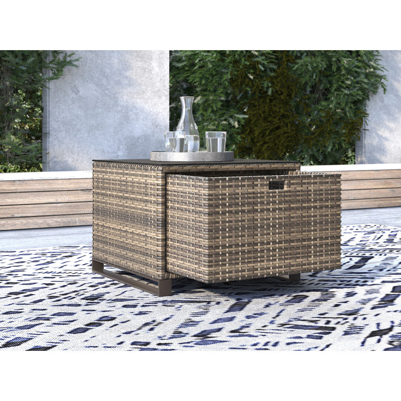 Table d'appoint d'extérieur avec rangement Tommy Hilfiger Oceanside