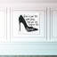 «The Right Shoes», art textuel sur toile-43873677
