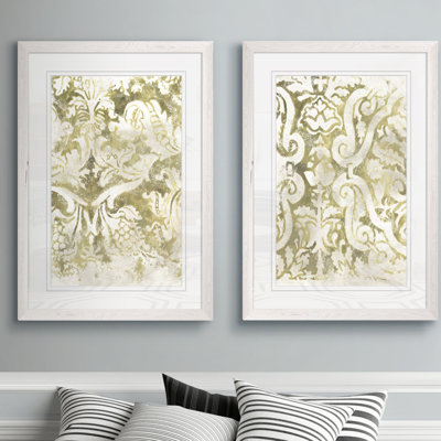 « antique tile i » par vincent van gogh-ensemble de 2 reproductions de photos sur toile