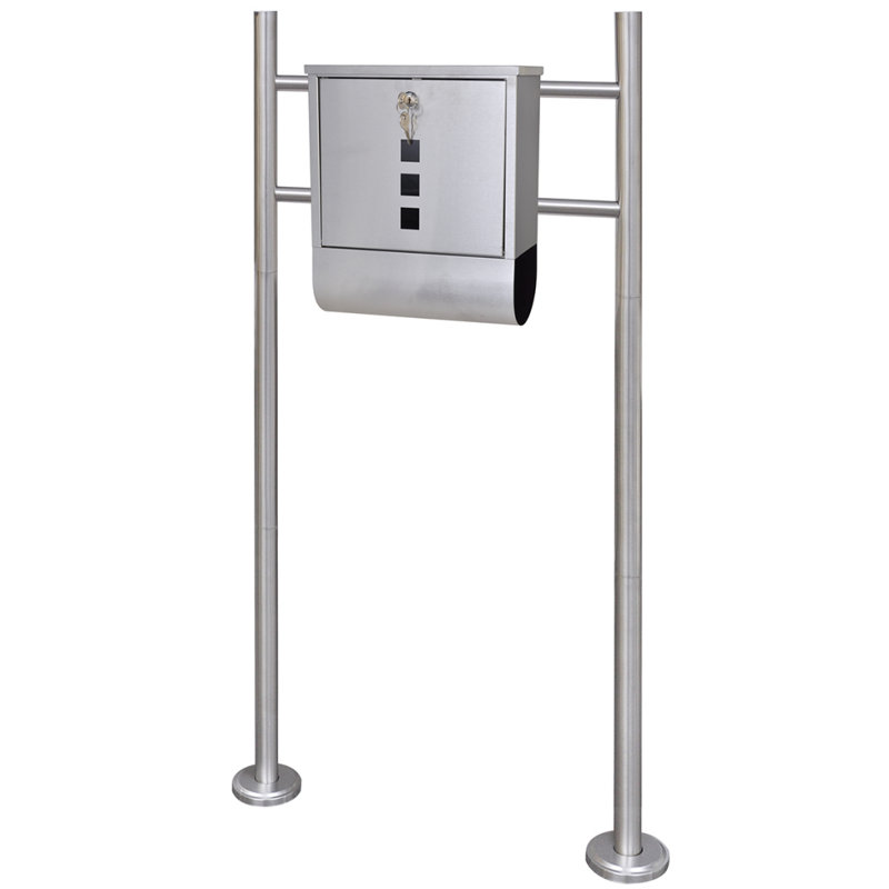 Steel Post Mounted Post Box