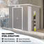 Outsunny 7 x 4ft Galvanised Steel Garden Shed, with Foundation Kit - Grey-120309170