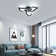 3-Light  Dimmable LED Acrylic Ceiling Lamp with Remote Control