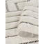 Freya Living Room Area Rug Contemporary 3D Embossed Modern Merge Line Design - Cream-117235060