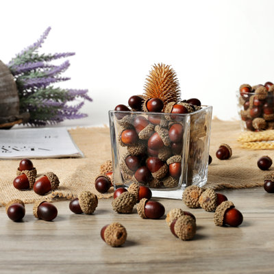 Artificial Acorn Caps Decorative Accent