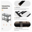 Lits superposés Lit superposé simple au-dessus de simple, lit superposé robuste avec barrière de sécurité et échelle, support de lattes en métal, aucun sommier nécessaire, idéal pour les adolescents adultes, noir