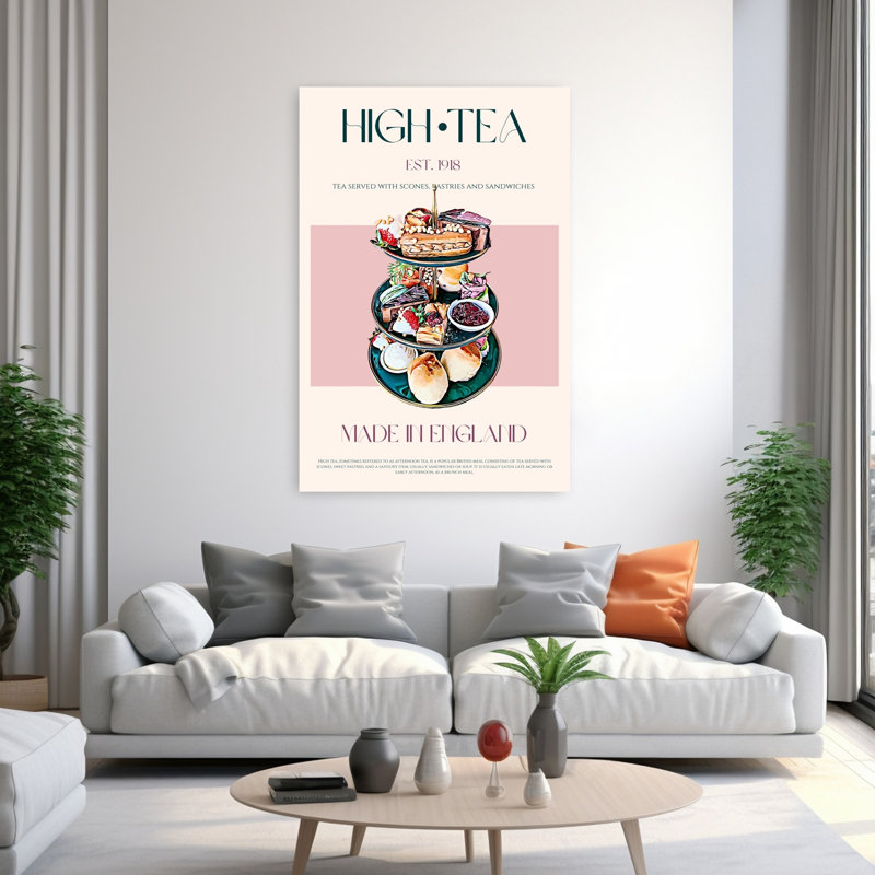 Elegant British High Tea by Nazma Khokhar - Wrapped Canvas Print, 152.4 cm H x 101.6 cm W