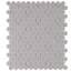 Carreau de mosaïque en porcelaine 9-3 / 4 "x 11-1 / 2" Metro Penny