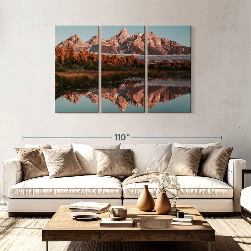 Alvord Grand Teton Sunrise Glow, H 48 po x l 74 po