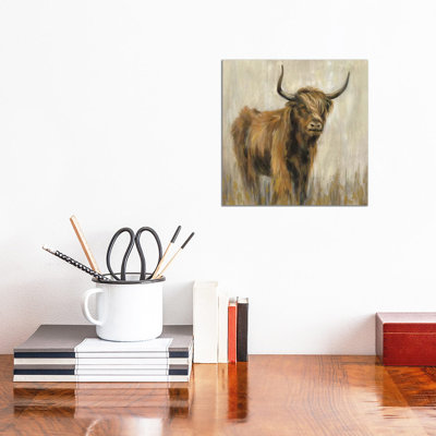«Highland Mountain Cow» par Silvia Vassileva - reproduction d'art