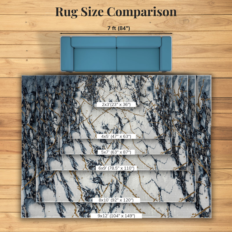 Madilin Abstract Indoor Rug, Rectangle 6' x 9'