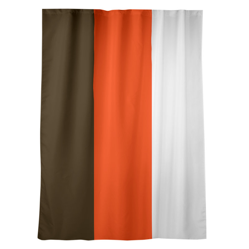Mississippi Rebellion Sateen Room Darkening Curtain Single Panel, Orange.