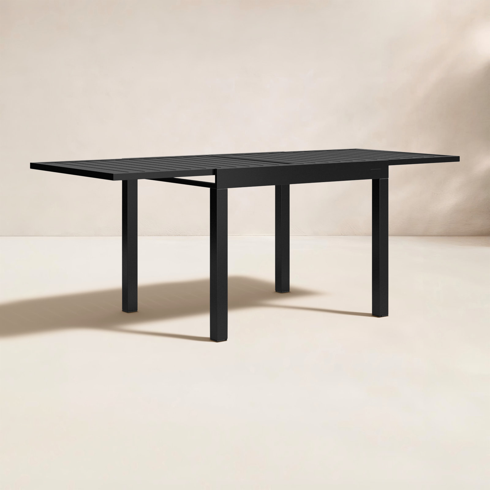 Aiden 79" Extendable Patio Dining Table