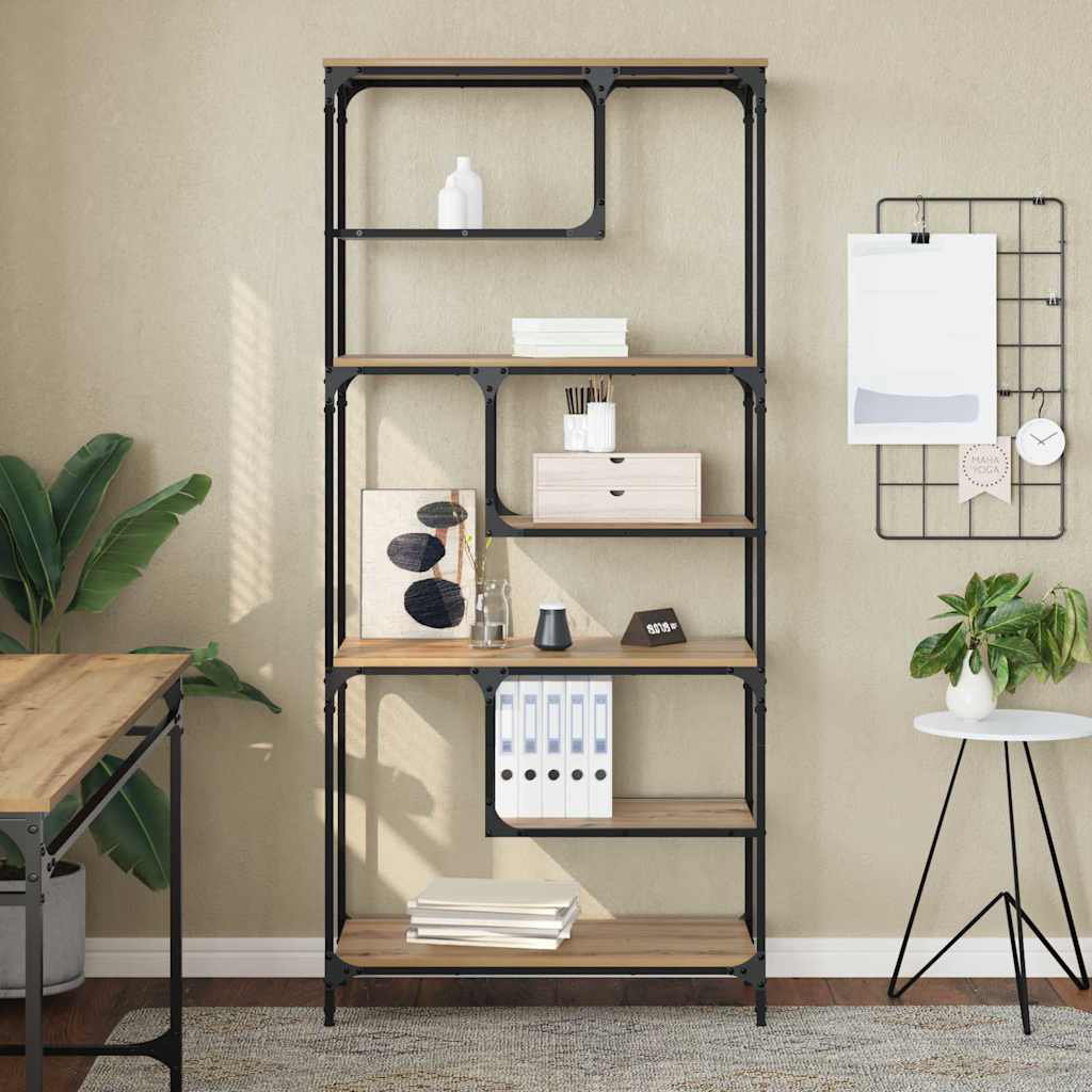 Bookcase Bookshelf Storage Cabinet Display Organiser Engineered Wood