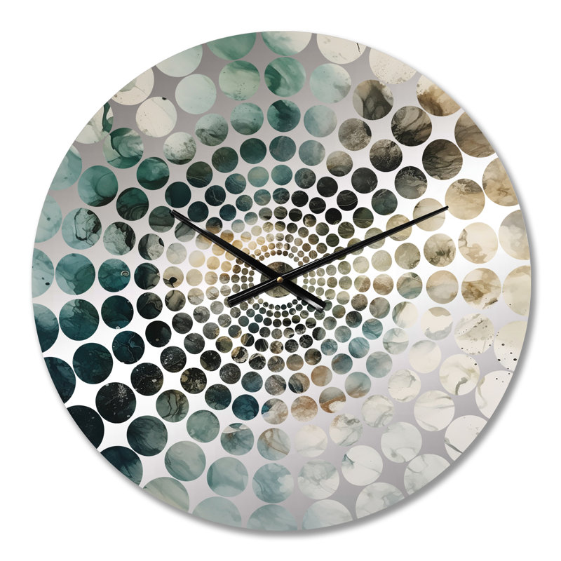 Soffie - Horloge murale géométrique abstraite, Médium