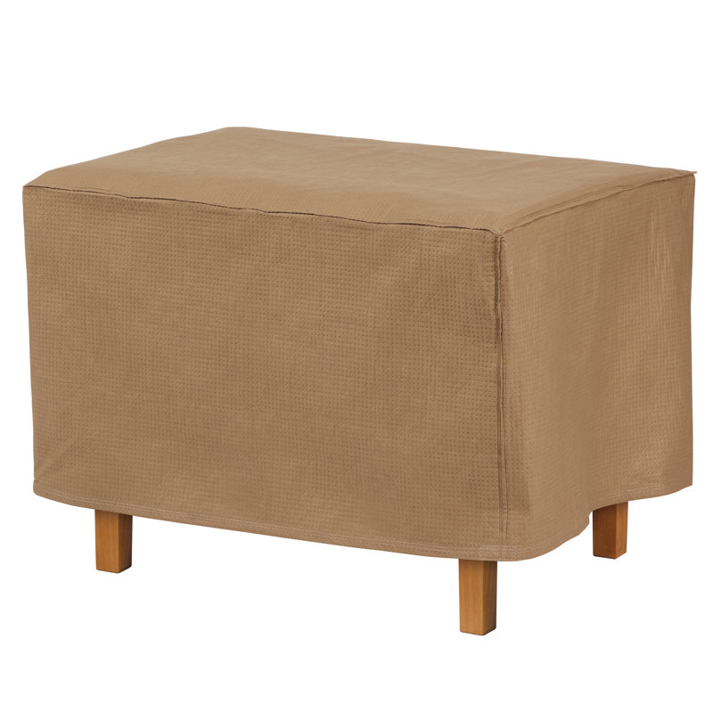 Housse rectangulaire pour repose-pieds ou table d'appoint de patio, H 18 po x l 40 po x P 38 po