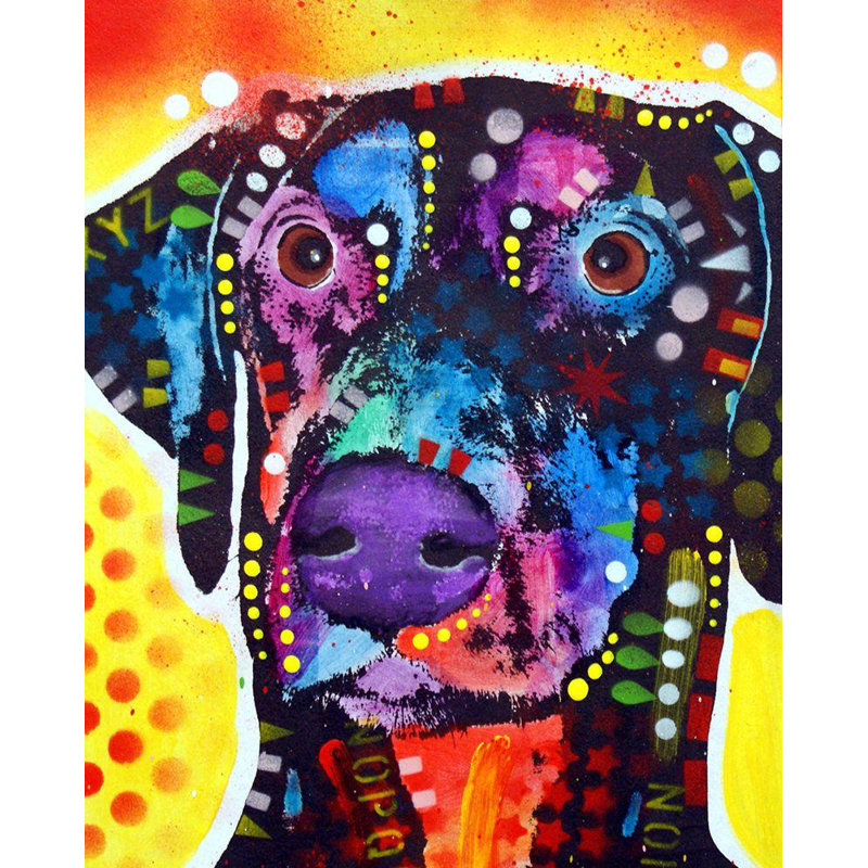 Art sur toile de la collection Astoria Grand Dean Russo, titre: Dobie DEARUS125247, H 24 po x l 20 po