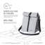 Sac fourre-tout isotherme pour grand format 13 Grandies (gris clair de lune)