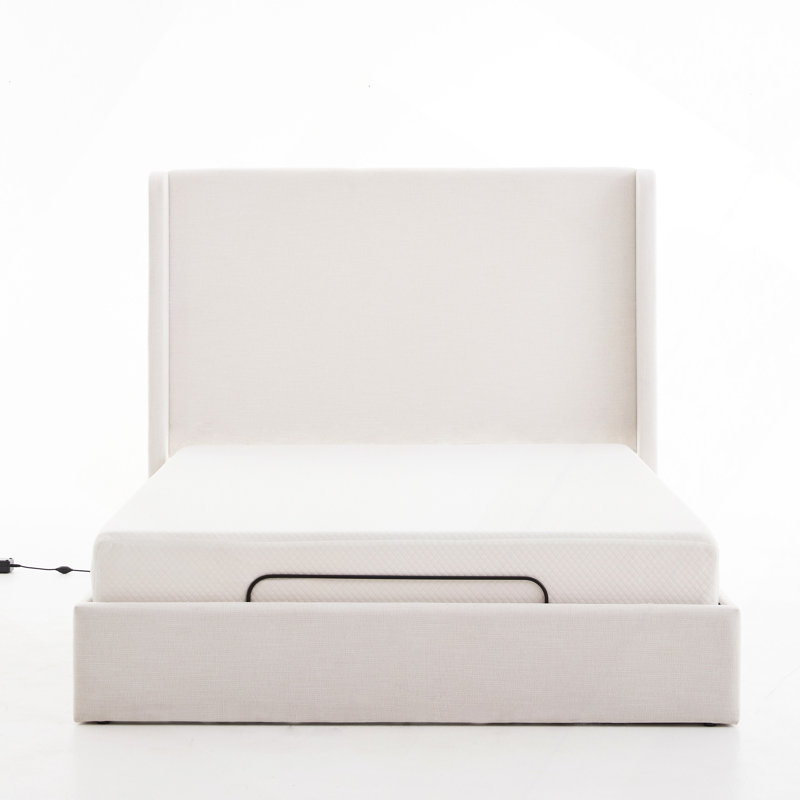 Adjustable Bed Frame, Adjustable Bed Base With Head And Foot Incline, Electric Base With Wireless Remote Control, Massager