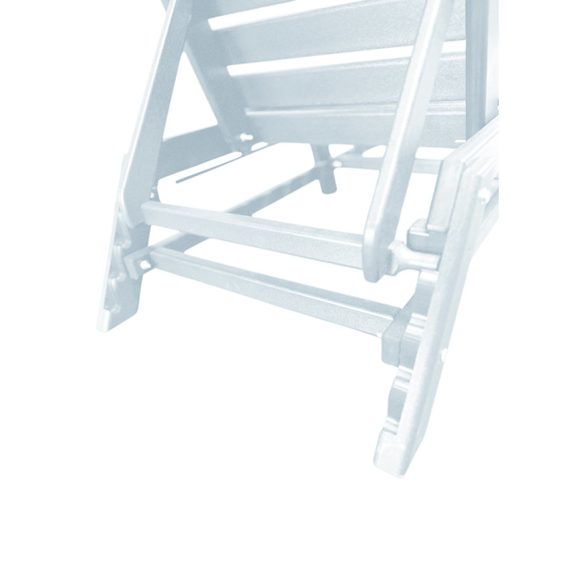 Chaise longue de jardin inclinable Brasstown, Blanc
