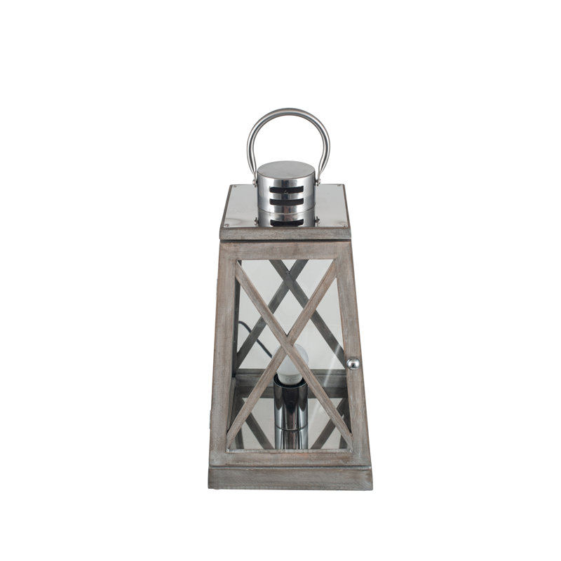 Yuri Wood Novelty Lamp, Grey